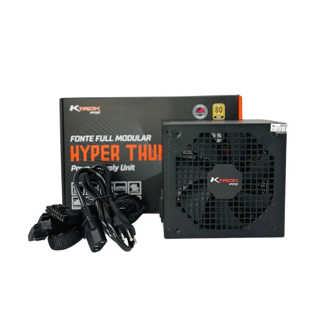 Fonte Gamer Ktrok Hyper Thunder 1200W ATX 31 Gold