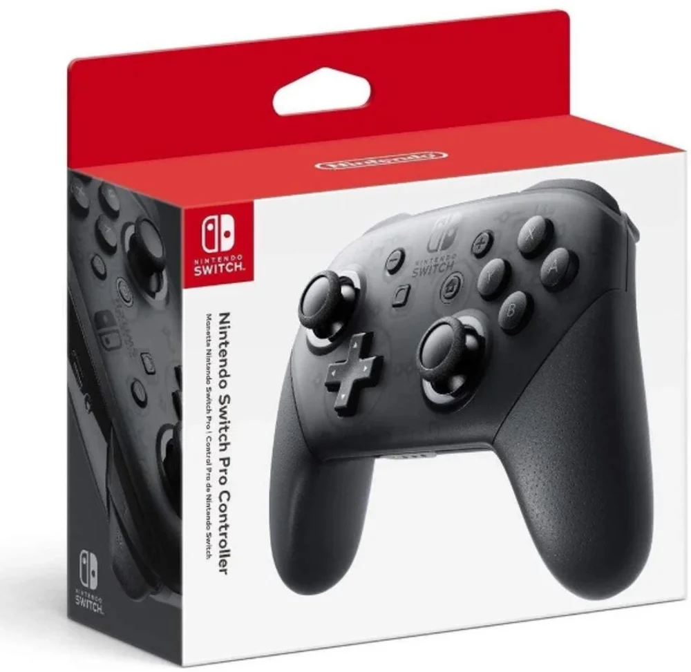 Controle Sem Fio Nintendo Switch Pro Vibração Hd Bluetooth Nfc Cor Preto