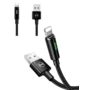 Cabo Carregador Para Iphone Auto Power Off 3a LED 1.2m