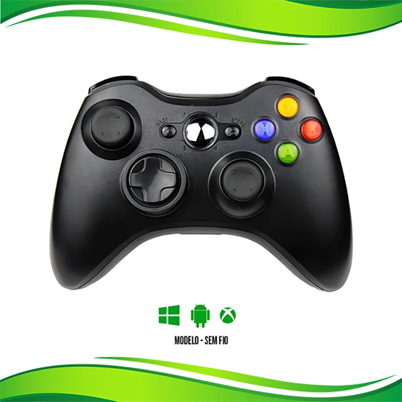 Controle Joystick Sem Fio XBOX 360 Slim Compatível Com Jogos Atuais Cloud Game PC E Celular Modelo:sem Fio;tamanho:único Controle Joystick Sem Fio XBOX 360 Slim Compatível Com Jogos Atuais Cloud Game PC E Celular Modelo:sem Fio;tamanho:único