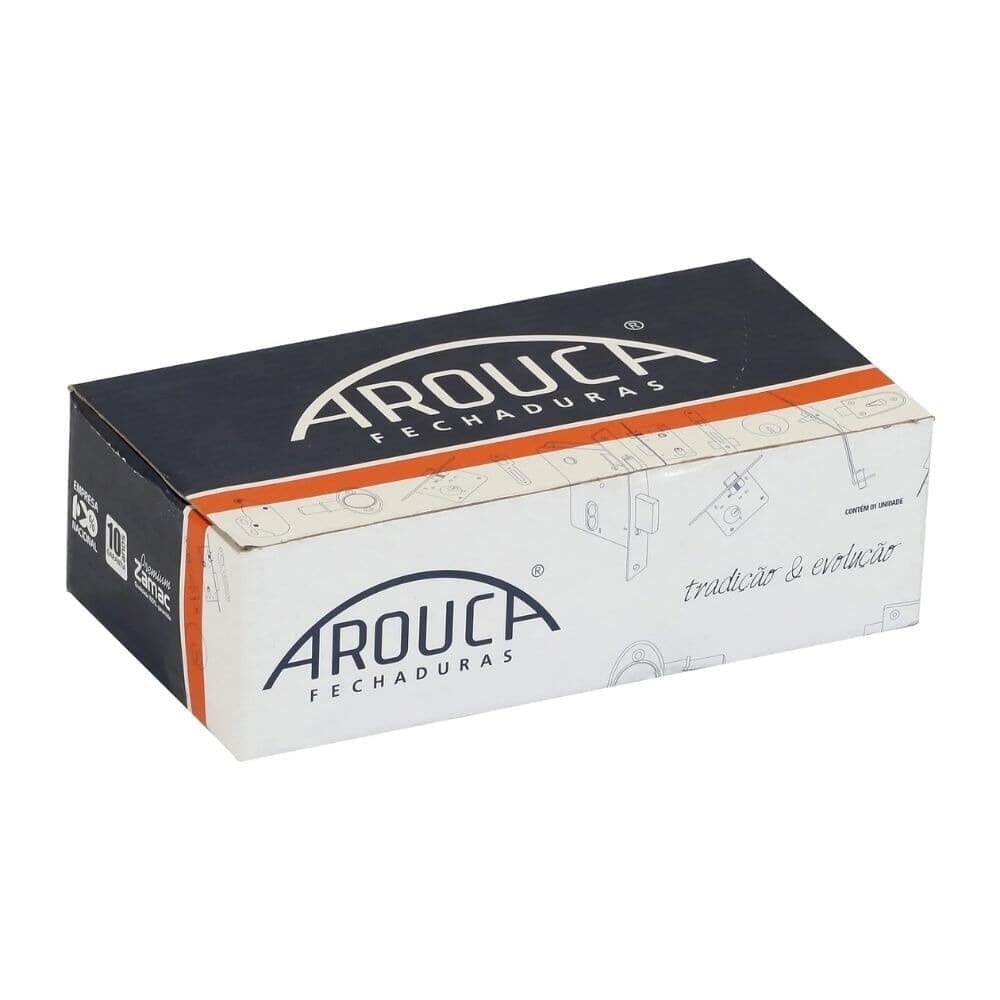 Fechadura Externa Quadratta 55mm Aço Inox Polido 1098900/55 Ip Arouca
