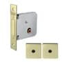 Fechadura Tetra Auxiliar Supertrava Quadrichave 40mm Quadrada Latão Acetinado 9143 Lockwell
