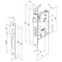 Fechadura Opera Alta Segurança 3 Pinos E Cilindro Multiponto 55mm Rq4 201-55ac Cel 60 Cromado Pado
