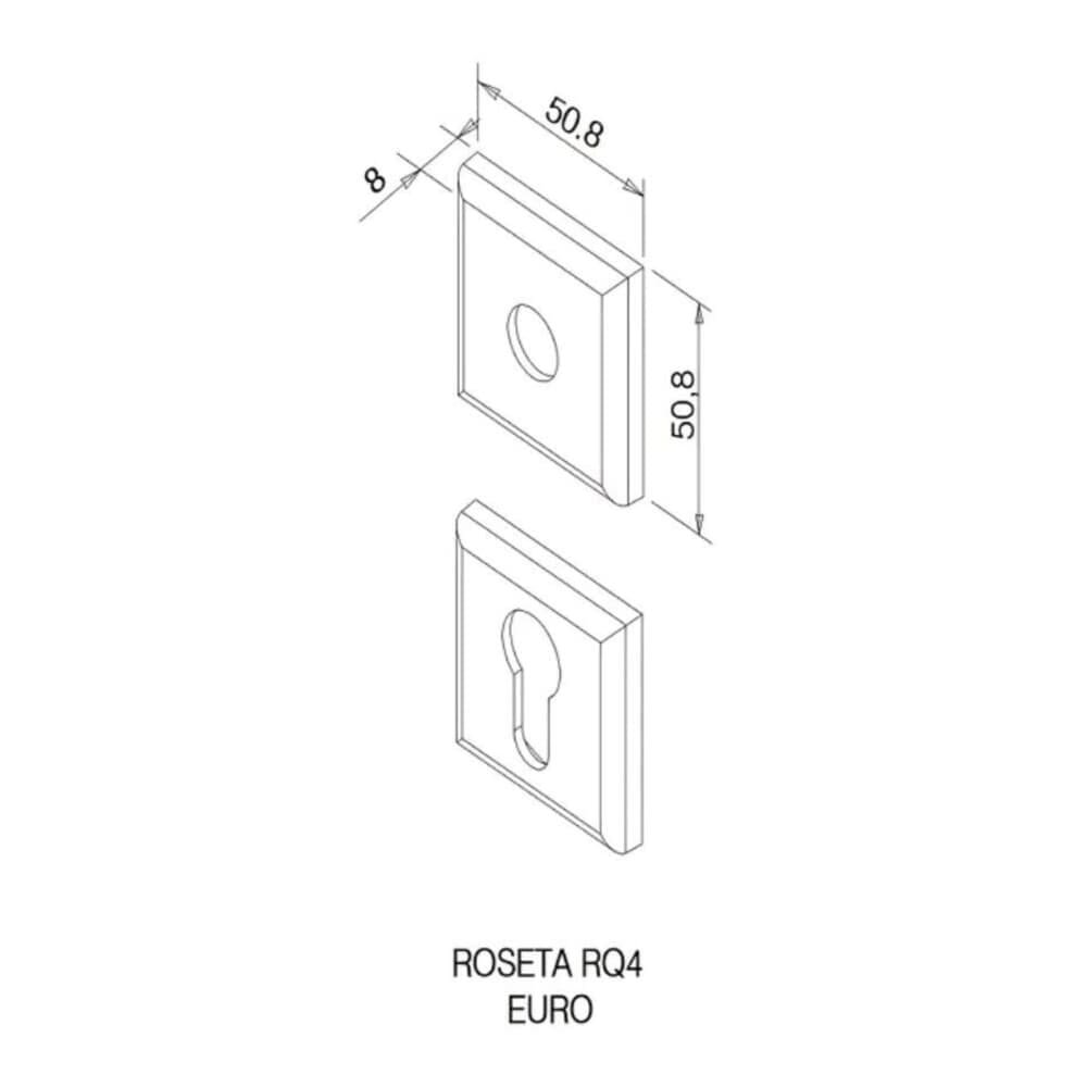 Fechadura Opera Alta Segurança 3 Pinos E Cilindro Multiponto 55mm Rq4 201-55ac Cel 60 Cromado Pado