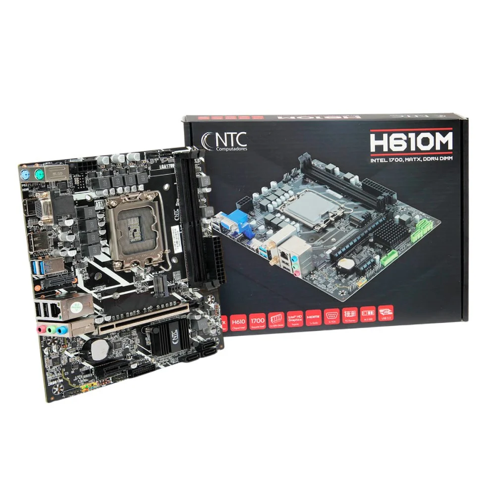 Placa Me NTC H610M LGA1700 2xDDR4 Chipset H610