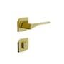 Fechadura Roseta Design Externa 40mm Latonado Oxidado 735e12855lo 3f