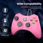 Controle Usb Com Fio Para XBOX 360 Computador Notebook - Rosa