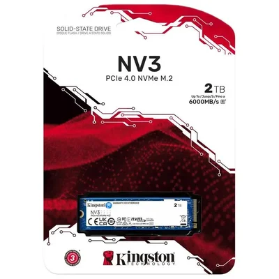 Imagem do produto SSD Kingston NV3 2TB NVMe PCIe 4.0 SNV3S/2000G em Kabum