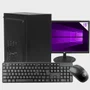 PC Home 4° Geração 8GB Ram SSD 256gb Kit Teclado E Mouse Com Montor 19" Widows 10