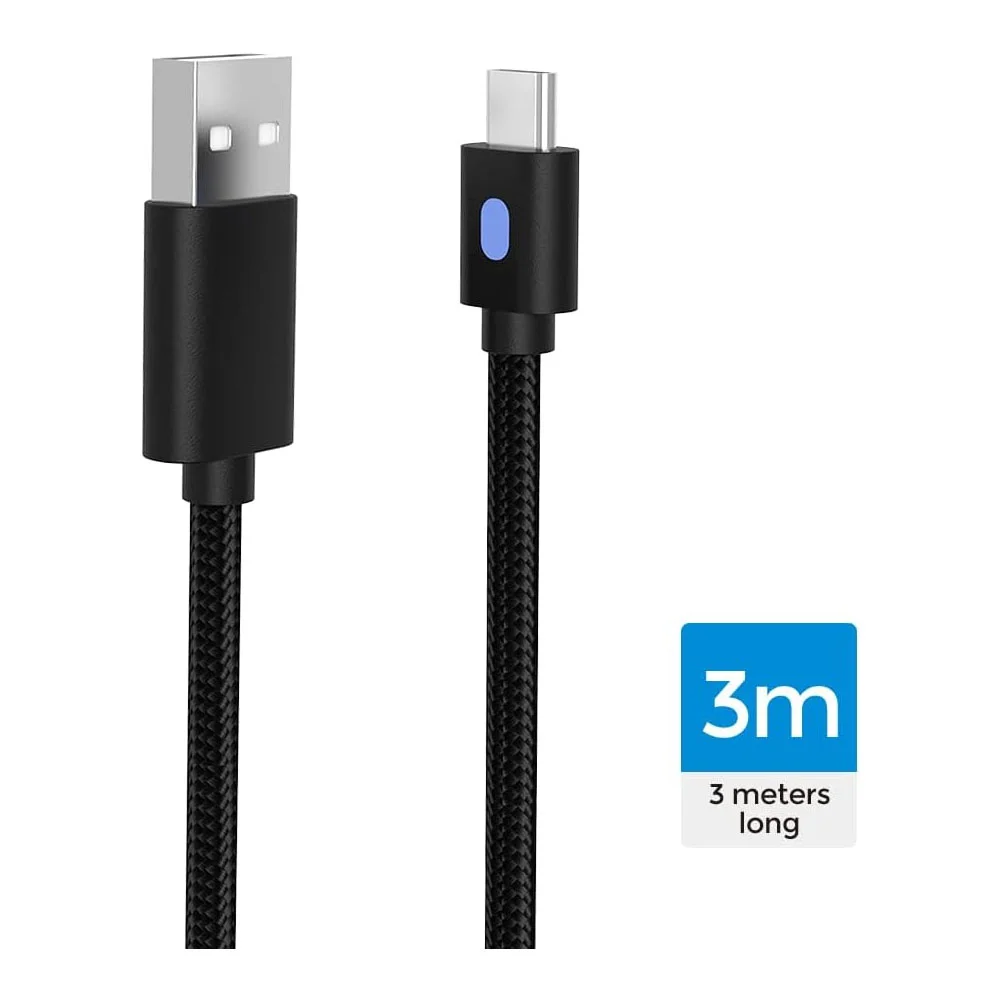 Bateria Recarregável + Cabo Usb C Preto XBOX Series S X