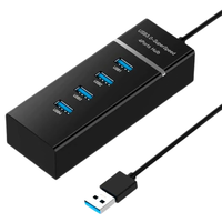 Hub 4 Portas Usb 3.0 Alta Velocidade Com LED