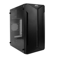 Gabinete Para Computador, Fonte Integrada 230w, 2 Entradas Usb, Lateral Transparente, Home Office, Envio Rápido