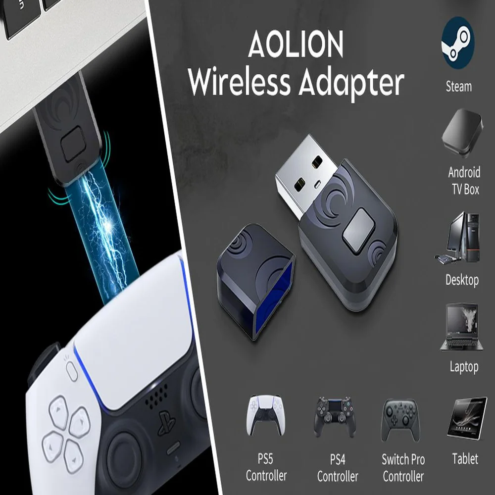 Adaptador De Controles Sem Fio Para Nintendo Switch PC Steam Adaptador De Controles Sem Fio Para Nintendo Switch PC Steam