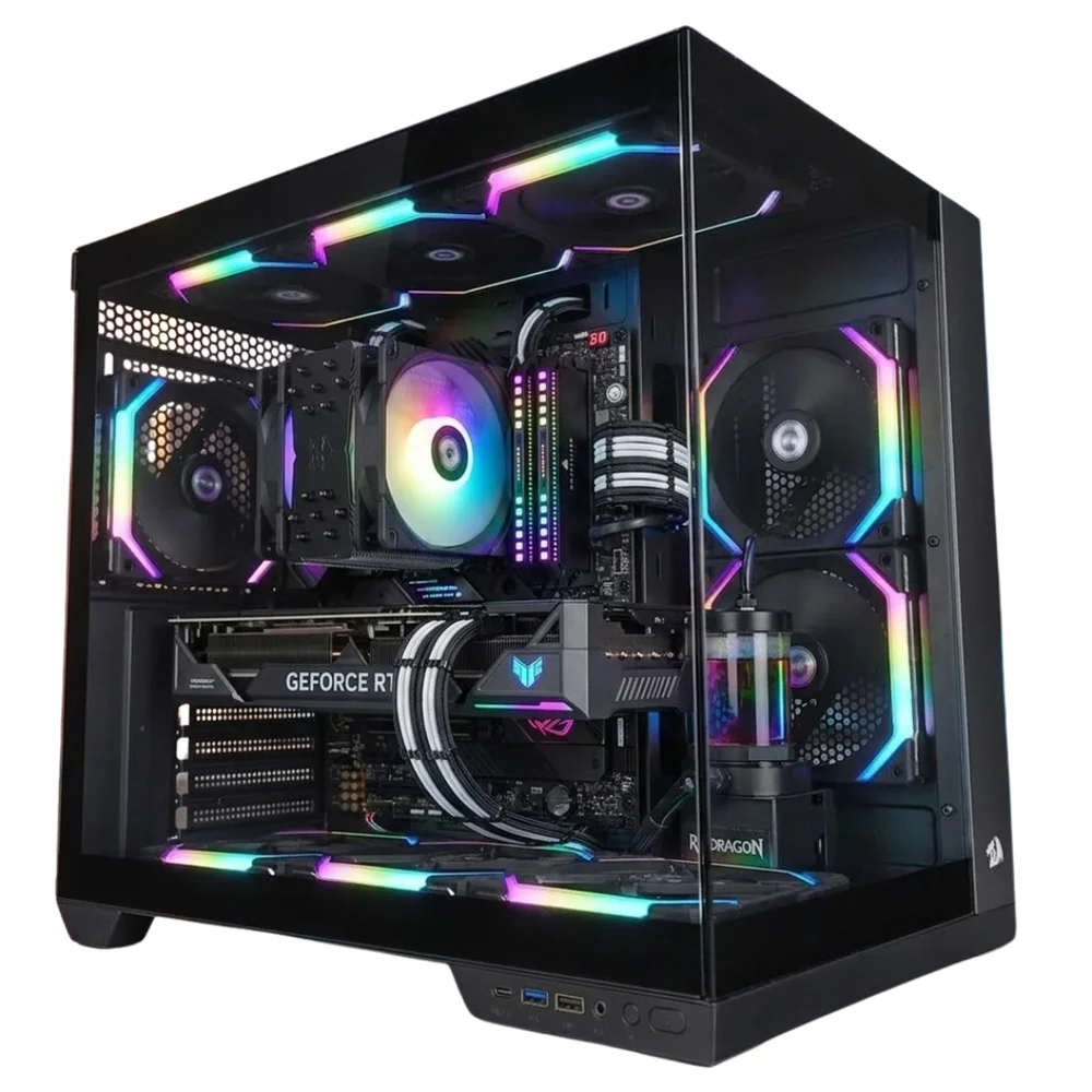 PC Gamer Aquário Amd Ryzen 5 8400F, RTX 5060, 32gb Ddr5, SSD 1TB, W11 - Balão.info