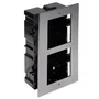 Gabinete Embutir Hikvision Ds-kd-acf2/plastic 2 Modulos P/ Ds-kd8003-ime1