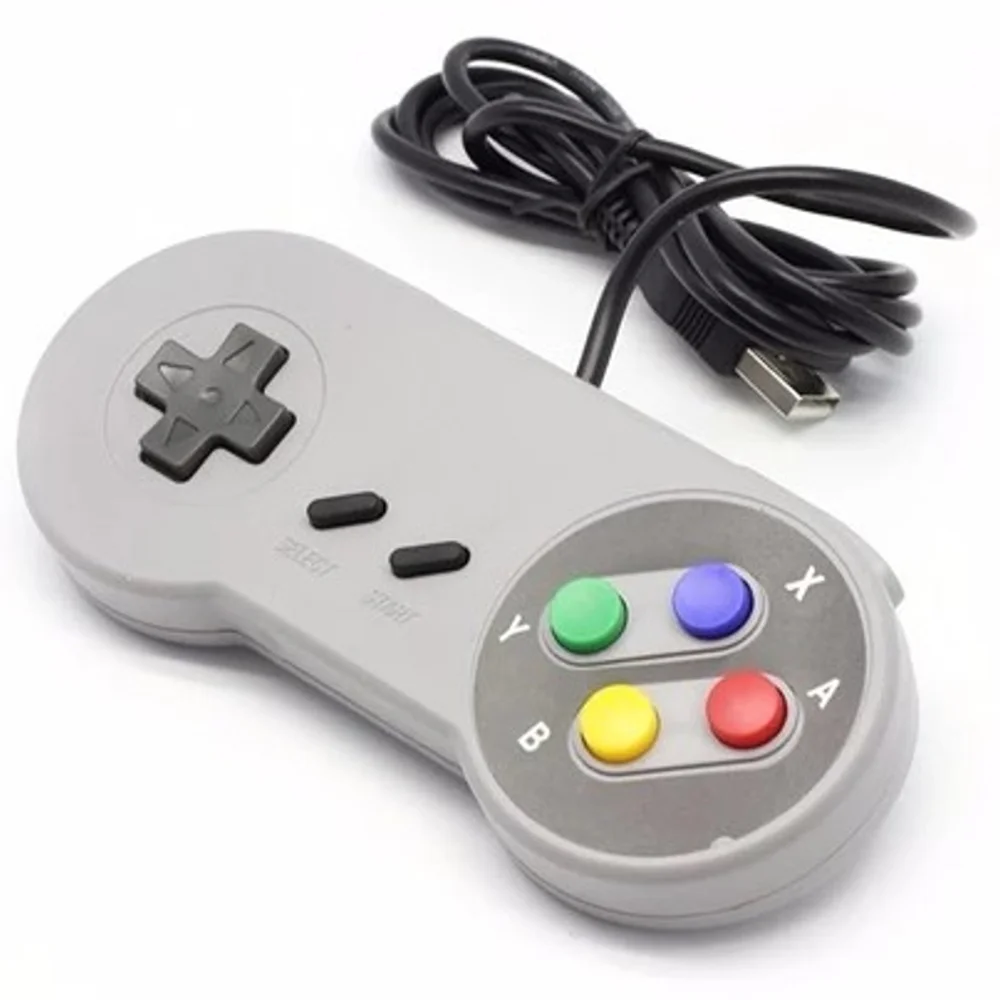 Controle Usb Para PC Super Snes Joystick WINDOWS Lançamento Super Resistente Controle Usb Para PC Super Snes Joystick WINDOWS Lançamento Super Resistente