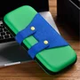 Case Nintendo Switch V1 V2 Luigi + 4 Grips + Película Vidro