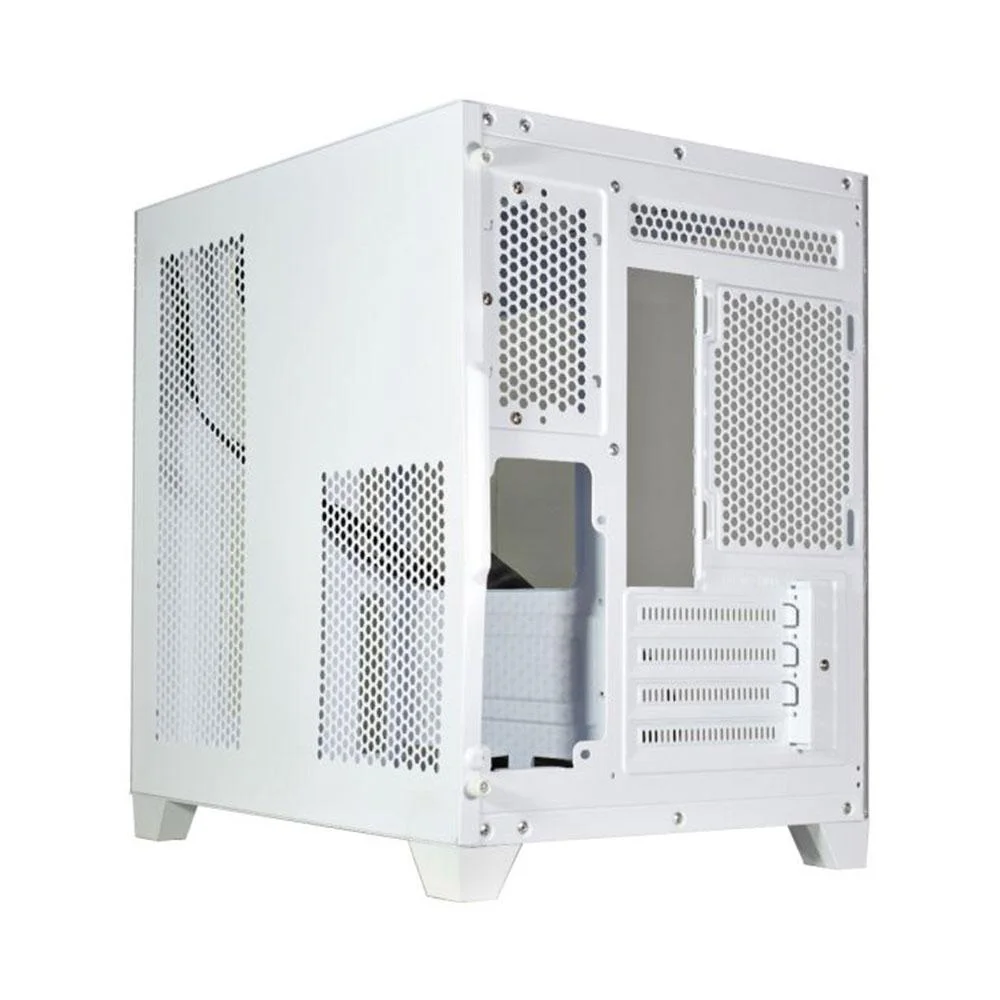 Gabinete Gamer K-mex Aquario Cg-w725 Visao Branco Micro Atx Sem Fan