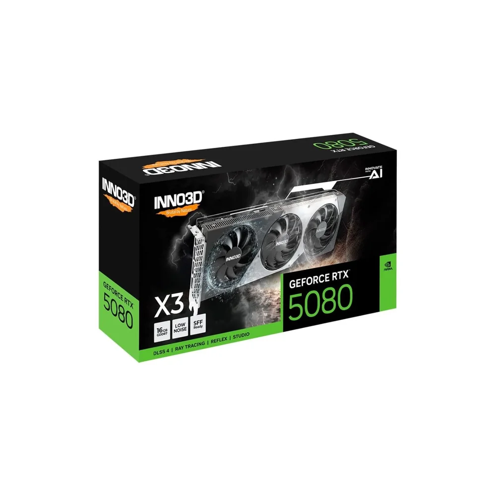 Placa De Video Inno3d Geforce RTX 5080 X3 16gb Gddr7 256bits N50803-16d7-176068n