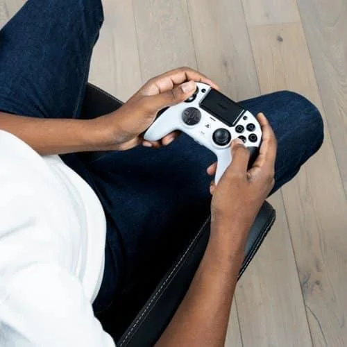 Nacon - Controle Sem Fio Para  Para Vídeo Gamerevolution 5 Pro Para Ps5, Ps4 E PC - Branco-50-1727-01