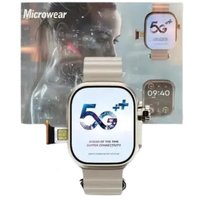Relogio Smart Watch Ultra 3 5g   Ai AmoLED Serie 10 Camera Chip Celular De Pulso Unissex Cor:prata