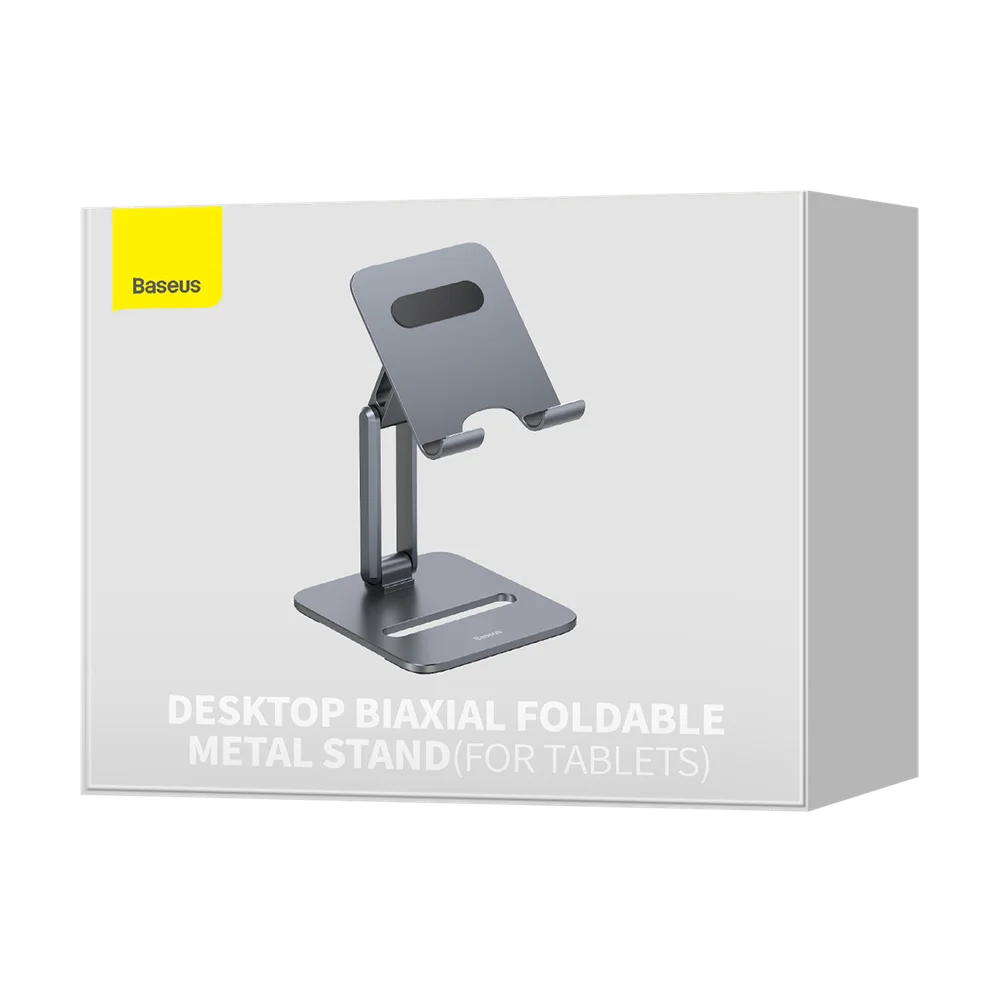 Suporte Mesa Baseus Dobrável Metal Para Tablet E Celular Ajustável Suporte Mesa Baseus Dobrável Metal Para Tablet E Celular Ajustável