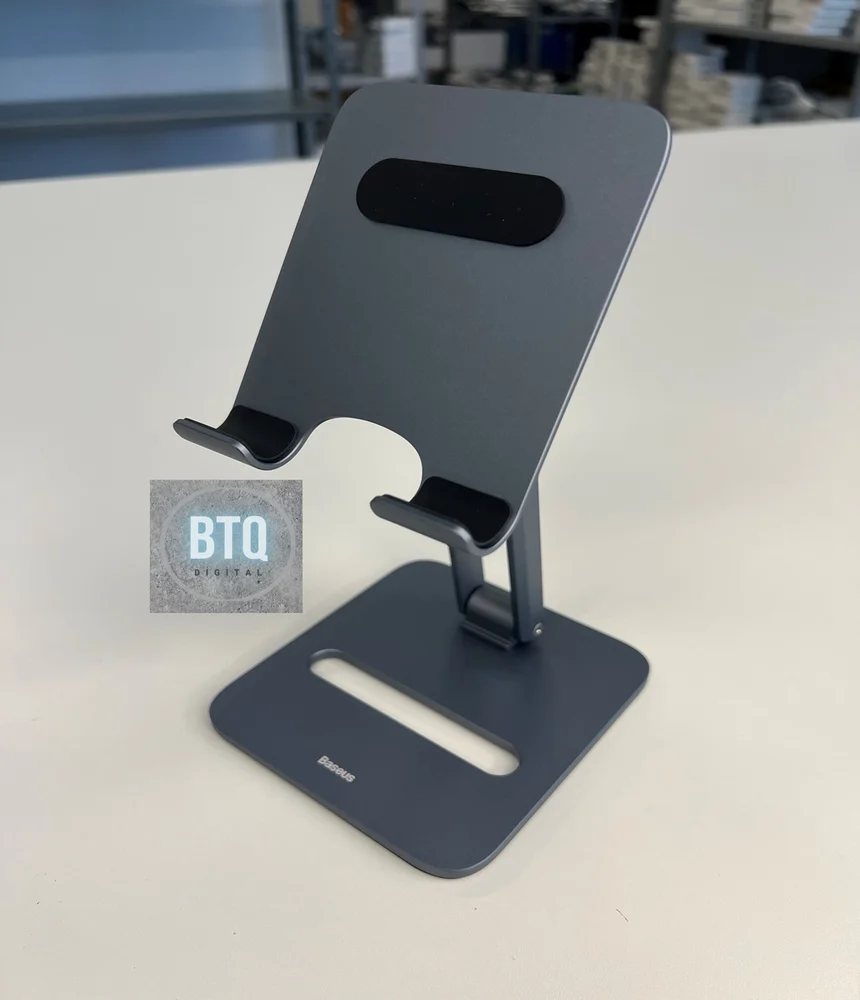 Suporte Mesa Baseus Dobrável Metal Para Tablet E Celular Ajustável Suporte Mesa Baseus Dobrável Metal Para Tablet E Celular Ajustável