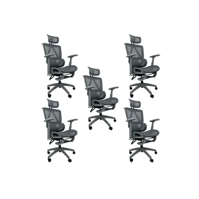 Cadeira De Escritório Presidente Executiva Oficial Titan - Cinza - 5