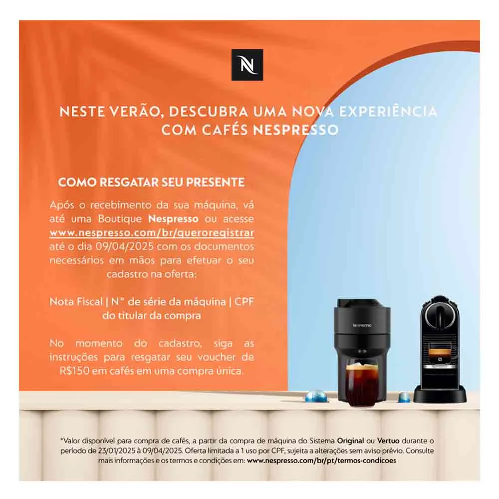 Cafeteira Nespresso Pixie Redesign Azul E Preta Para Café Em Cápsula - 110v Cafeteira Nespresso Pixie Redesign Azul E Preta Para Café Em Cápsula - 110v