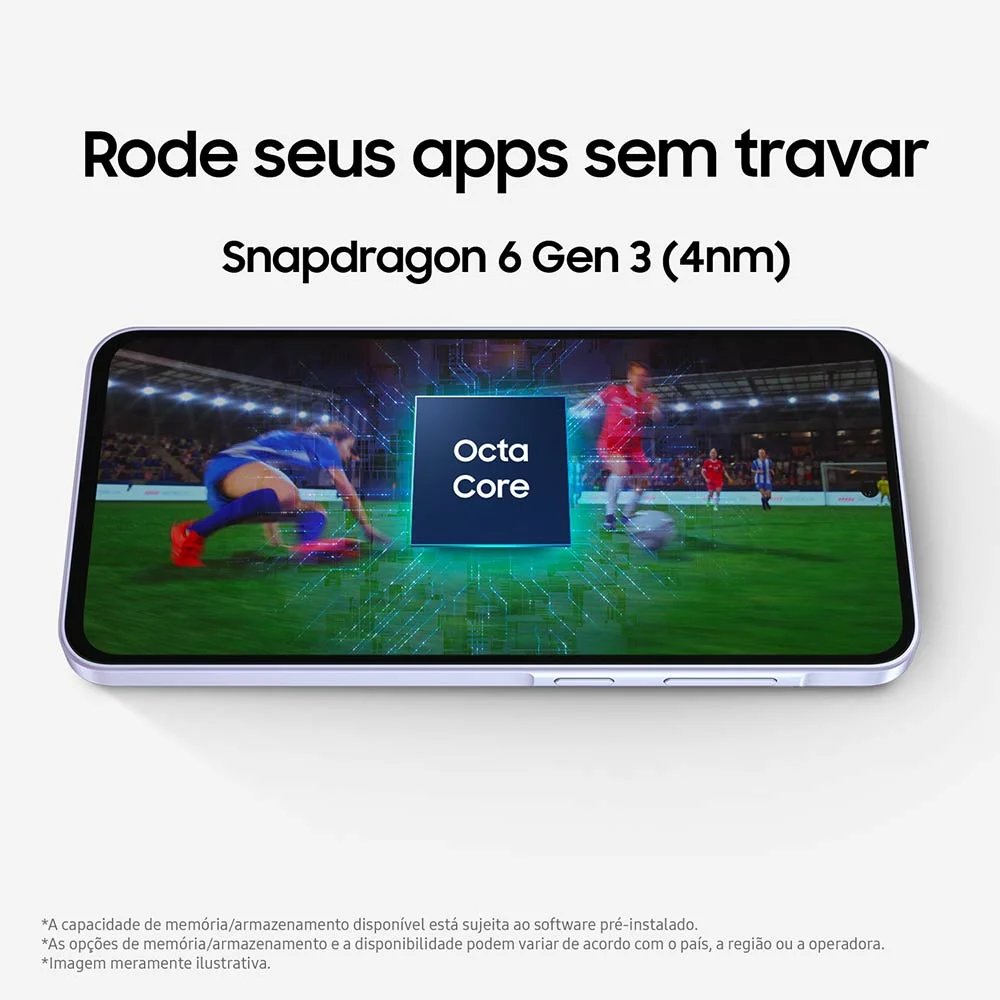 Celular Samsung Galaxy A36 5g 256gb, 8GB Ram, Câmera 50mp, Ip67, Super AmoLED 6.7”, Recursos Ai Violeta - 256 Gb - #d6d6eb - Bi-volt