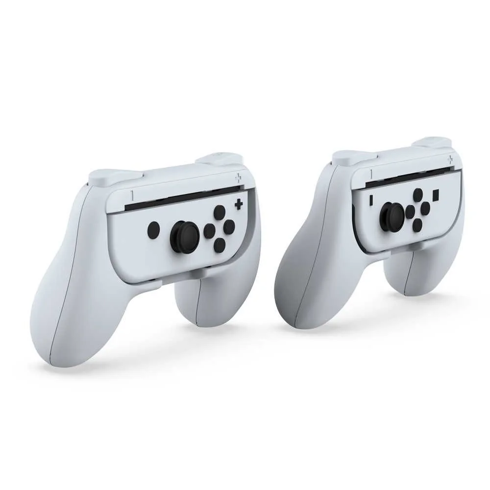 2x Grip Suporte De Controle Joy Con P/ Nintendo Switch Case Branco 2x Grip Suporte De Controle Joy Con P/ Nintendo Switch Case Branco