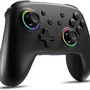 Controle Sem Fio Pro Para Nintendo Switch PC Ios Android Steam Sixaxis Bluetooth - 10 Cores LED