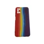 Capa Capinha De Celular Samsung Galaxy A03s Sm-a037m Aveludada Arco Íris Ante Queda E Ante Impacto Resistente Cor:vermel
