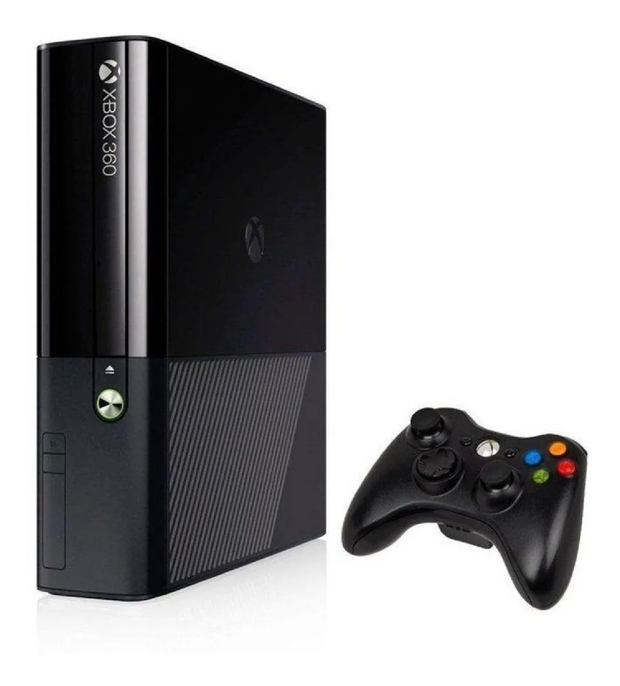 XBOX 360 Super Slim 250gb 2 Controles + Kinect + 3 Jogos Standard Preto XBOX 360 Super Slim 250gb 2 Controles + Kinect + 3 Jogos Standard Preto