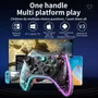 Kit 2 Controle Joystick Gamepad  Compativel Ps4 PC Notebook Smart Tv Android Gamepass Celular Bluetooth Sem Fio.