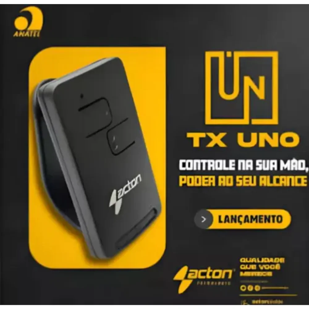 Kit 10 - Controle Remoto 433mhz Tx Uno Acton Kit 10 - Controle Remoto 433mhz Tx Uno Acton