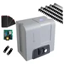 Kit Motor Rossi Dz4 Nitro Bivolt Para Portão 850kg Deslizante 3 Controles + 4 Metros De Cremalheira