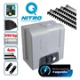 Kit Motor Rossi Dz4 Nitro Bivolt Para Portão 850kg Deslizante 3 Controles + 4 Metros De Cremalheira