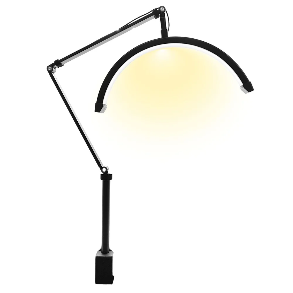 Luminária Led Meia Lua Preta Tomate Bivolt MLG155