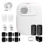 Kit Alarme Anm 24 Net Intelbras 2 Sensores Ivp 2000 Sem Fio, 6 Sensores Xas Smart Black, 2 Controles