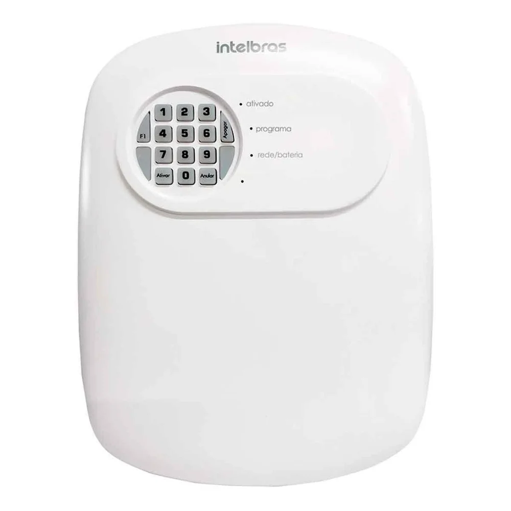 Kit Alarme Anm 24 Net Intelbras 2 Sensores Ivp 2000 Sem Fio, 6 Sensores Xas Smart Black, 2 Controles