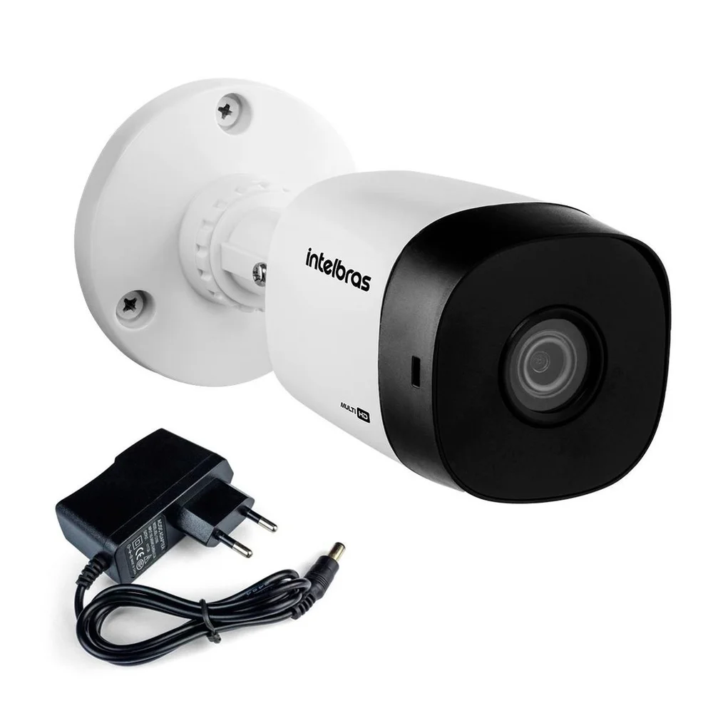 Kit 07 Câmeras De Segurança Vhl 1220 B G2 Hdcvi Full Hd 1080p Intelbras Com Fonte De Alimentação