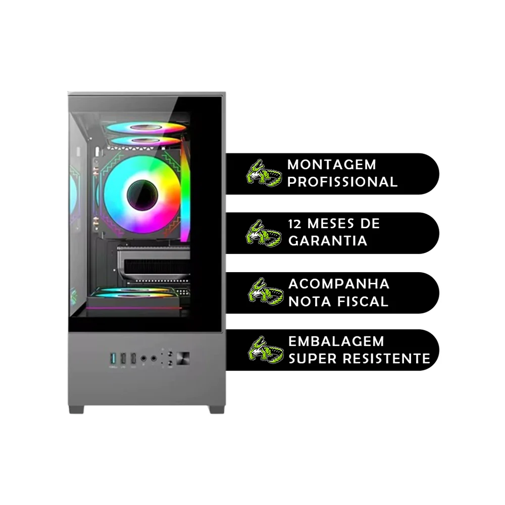 PC Gamer Balão.info Amd Ryzen 3 3200g, Memoria Ram 16gb Ddr4, SSD 480GB, Placa De Video 2gb em Campinas - foto 3