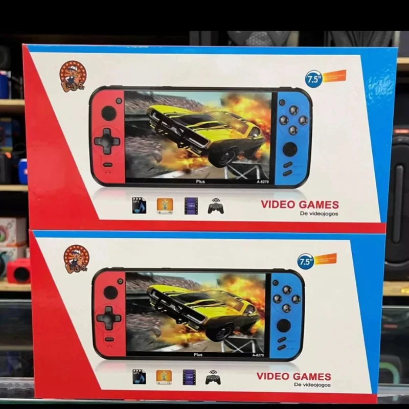 Console Vídeo Game Portátil X16 Plus + 10.000 Jogos Tela De 7,5 "