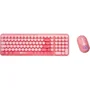 Kit Teclado E Mouse Letron Fini Sem Fio Rosa