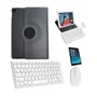 Capa Preta, Teclado Mouse Branco ,pel Para Tablet Pad 5 11