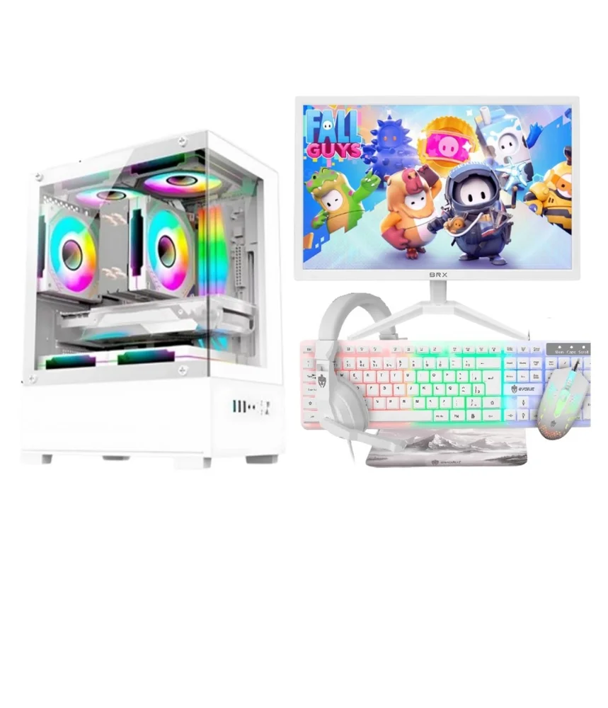 "PC Gamer Branco White Completo Intel Core i5 Memoria Ram 16gb SSD 240GB Monitor HDMI "" Kit Gamer"