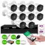 Kit 10 Câmeras Intelbras Vhd 3130 B G6 Hd 720p Visão Noturna 30m + Dvr Mhdx 1316 16 Canais + Hd 2TB