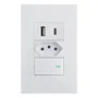 Tomada De 20 Amperes De Parede, Interruptor E Usb Com Entrada Tipo C