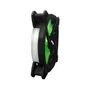 Kit 5 Cooler Fan Bs Reinforced  Verde 15 LEDs Para Gabinete 120mm X 120mm
